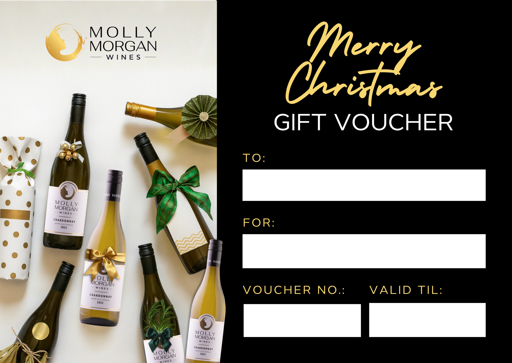 Molly Morgan Wines Christmas Gift Card